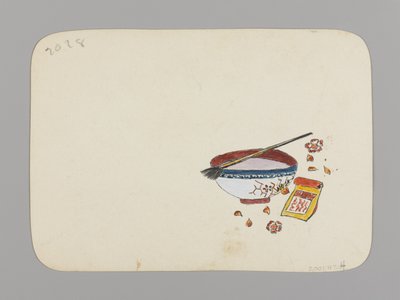 Paint Bowl and Brush (verso), c.1880 by Christopher Grant La Farge